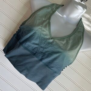 PINK VS Sport Teal Ombré Sports Bra with Detailed Front-XL